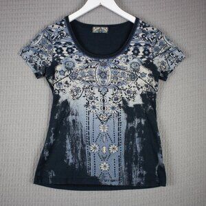 Vanilla Sugar Metal Rhinestud y2k 2000s Top